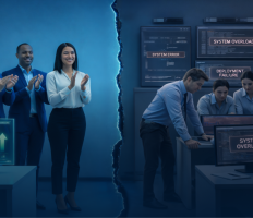 The Post-Pilot Cliff: Why AI Rollouts Fail at Scale Without the A³MS™ Framework