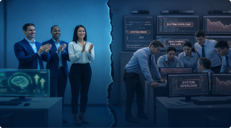 The Post-Pilot Cliff: Why AI Rollouts Fail at Scale Without the A³MS™ Framework
