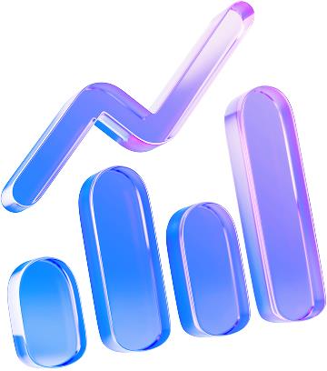 Growth graph showing upward trend